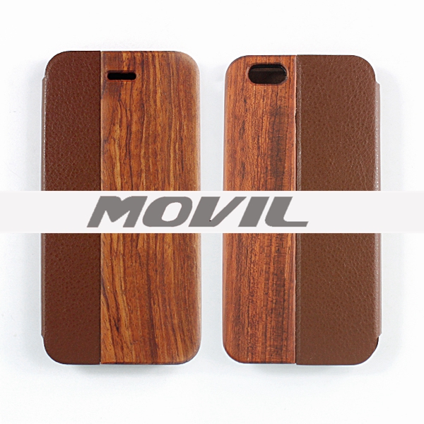 NP-2388 Funda de auténtica madera de bambú para iPhone 6-8